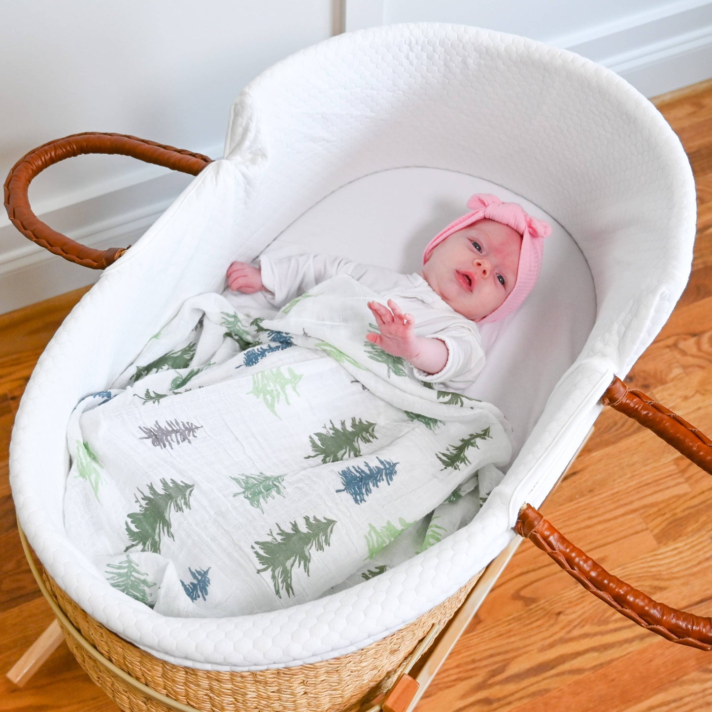 Pine Tree Baby Swaddle Blanket