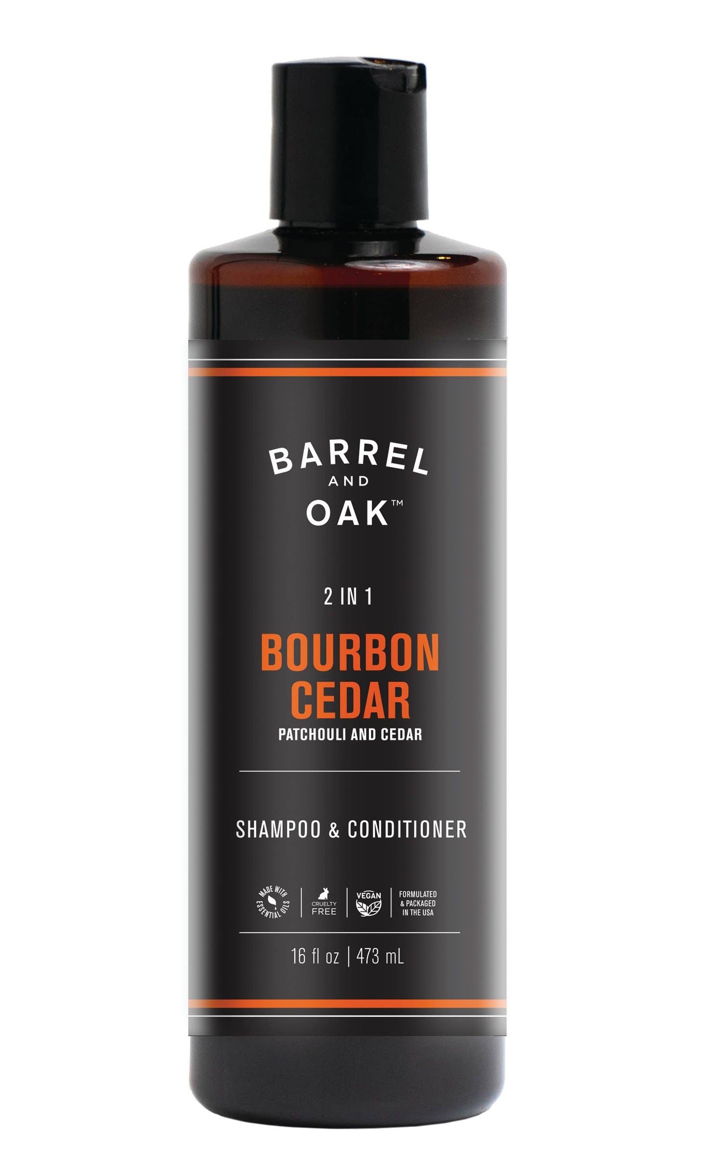 2-in-1 Shampoo and Conditioner - Bourbon Cedar 16 fl oz
