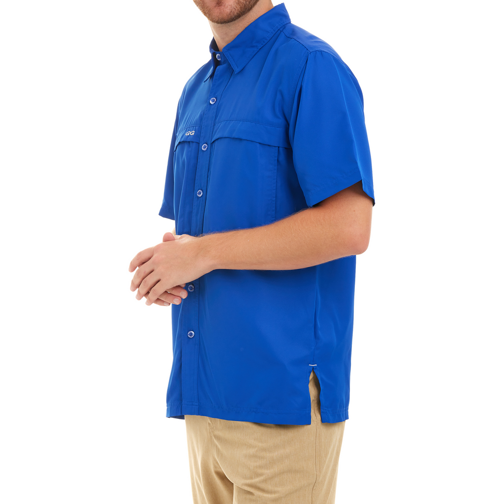 Microfiber Explorer Shirt SS in HydroBlue | GameGuard