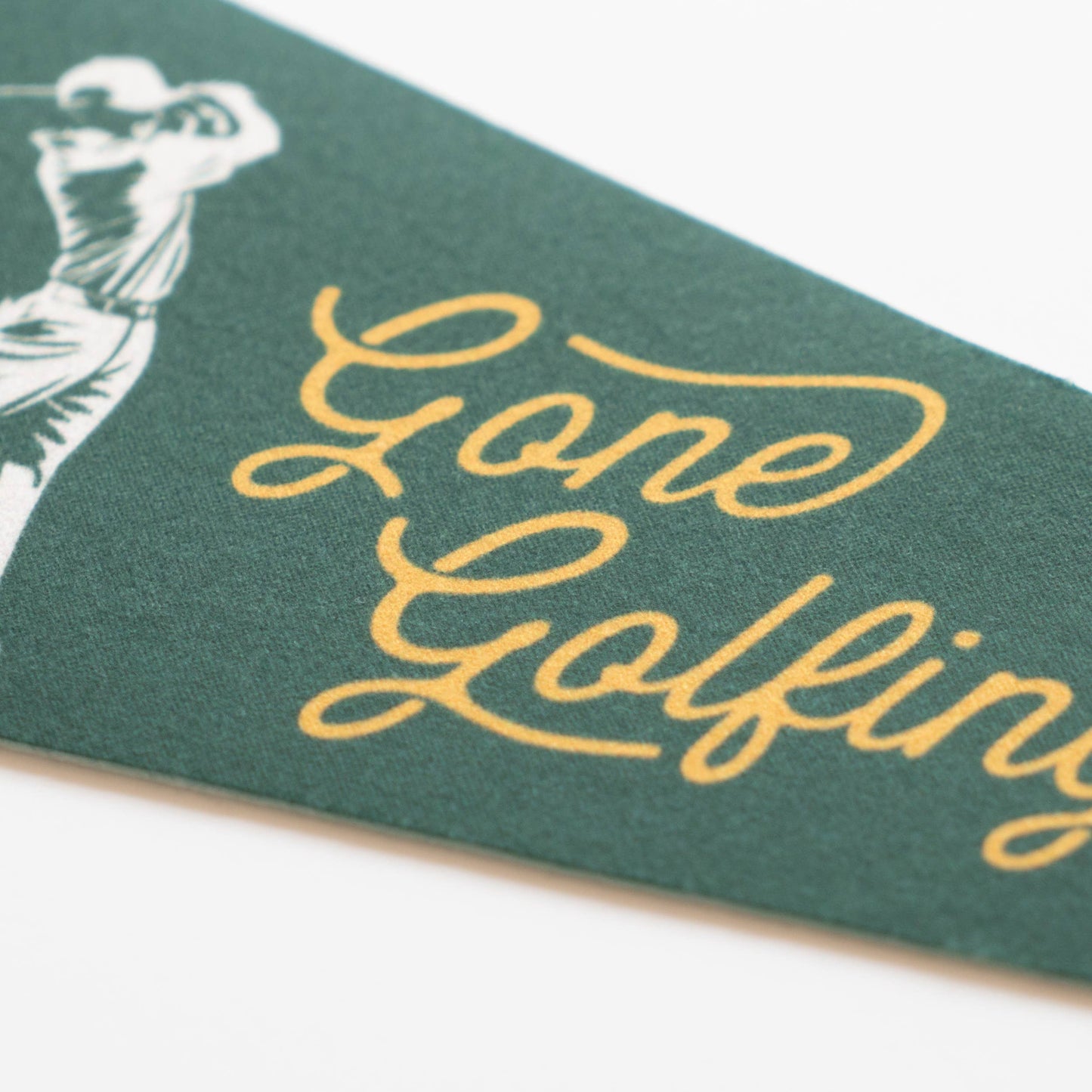 Gone Golfing Felt Pennant | Benoit's Design