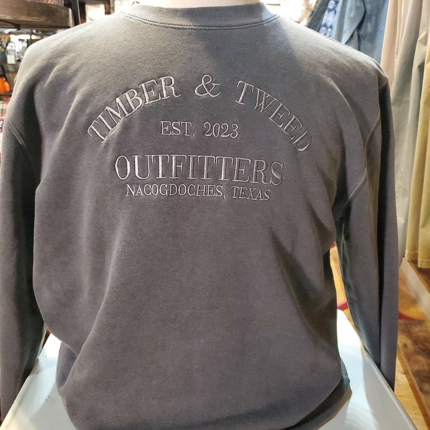 Timber and Tweed Sweatshirt in Washed Black | TTO