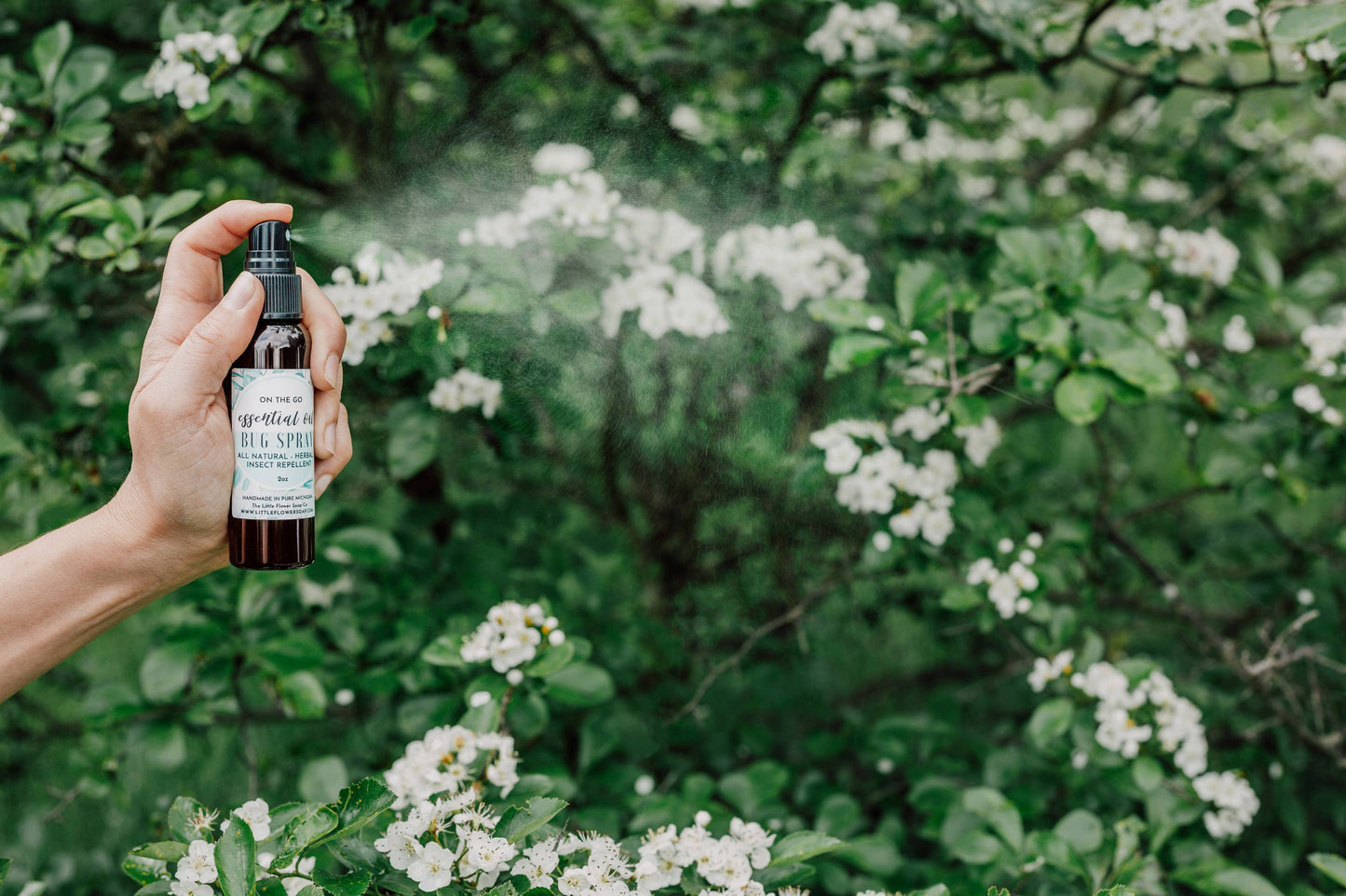 The Little Flower Soap Co - Natural Bug Spray - Hiking & Travel size