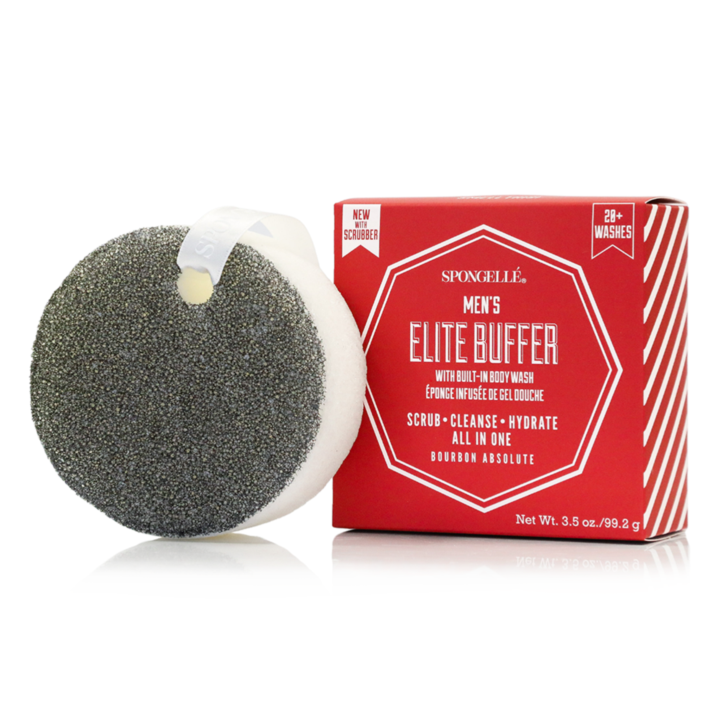 Men's Assorted Buffers with Black Scrubber | 2 New Scents | Spongelle’