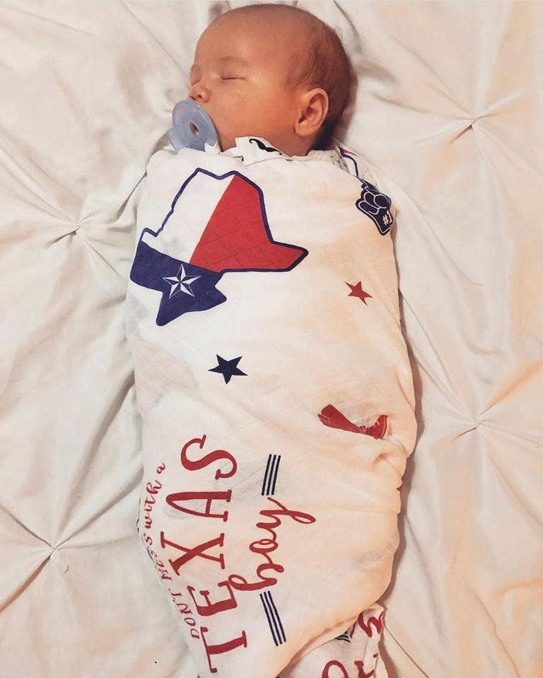 Texas Boy Swaddle Blanket | Little Hometown