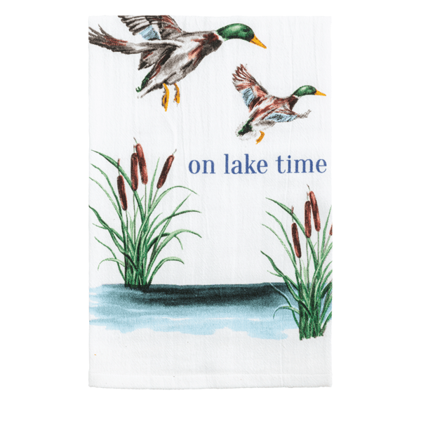 Lake Retreat Themed Printed Towel | Mud Pie