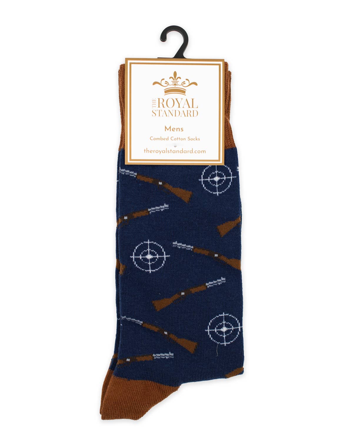 The Royal Standard - Men's Hunting Socks Navy/Brown One Size