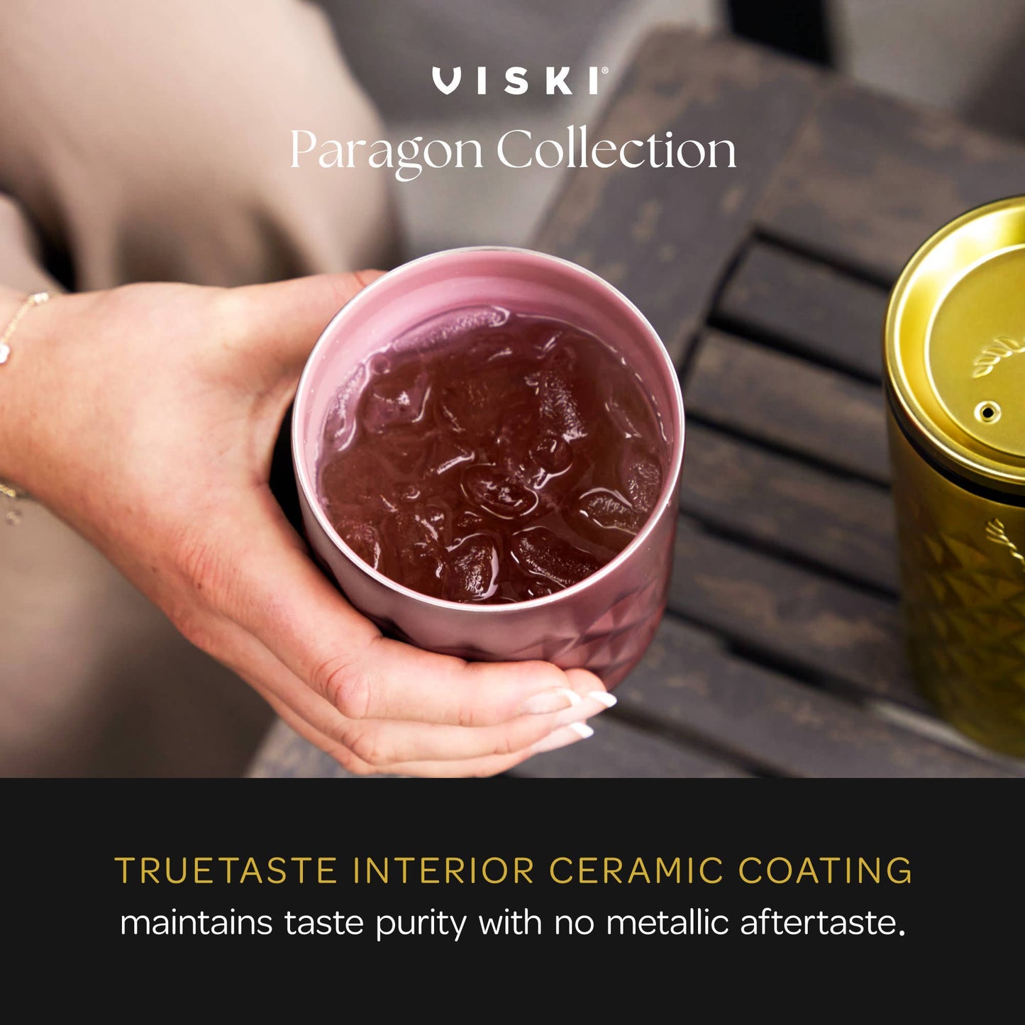 Paragon Stainless Steel Rocks Tumbler with Lid | Viski