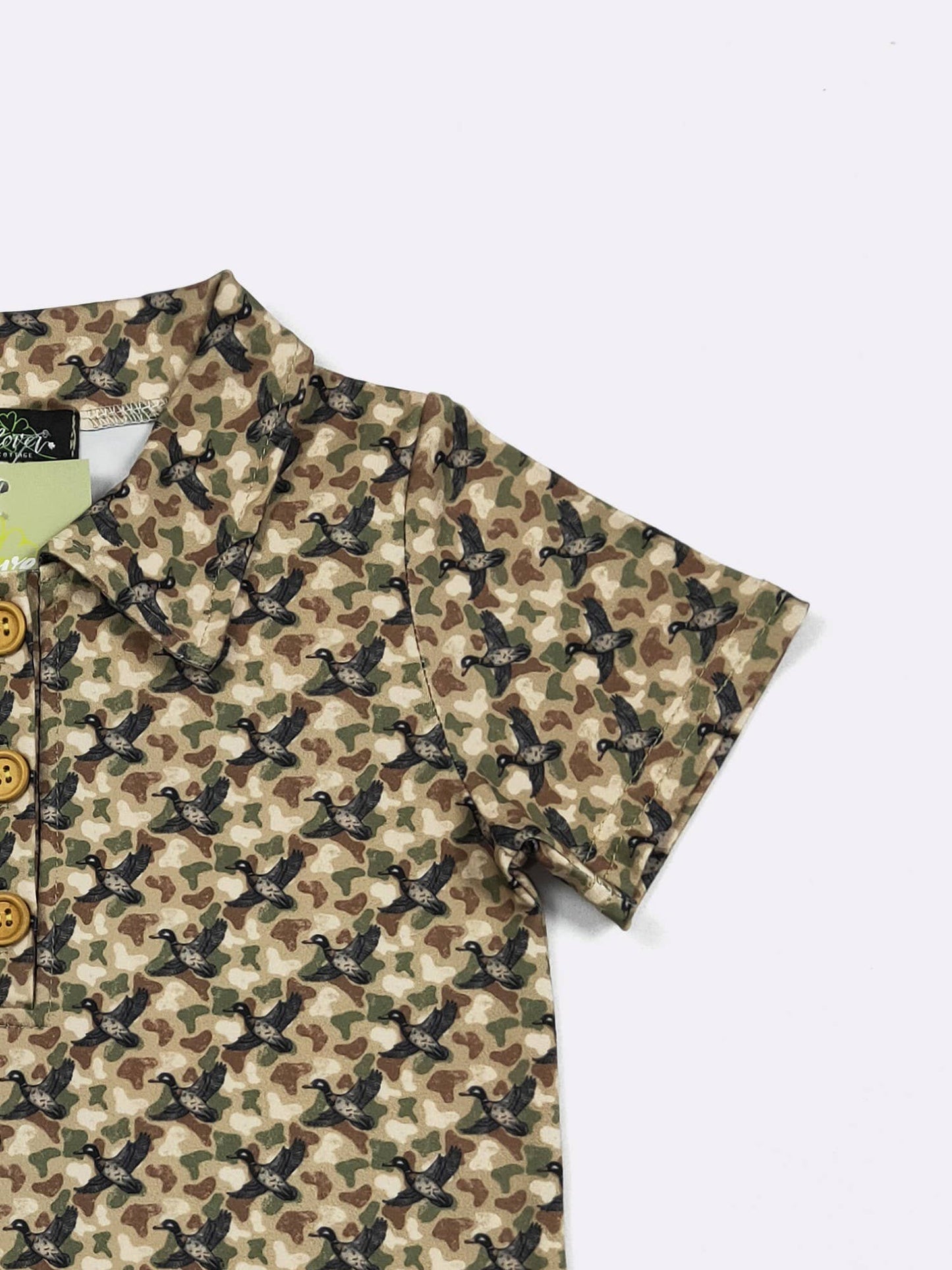 Camo Duck Boy Collar Shirt