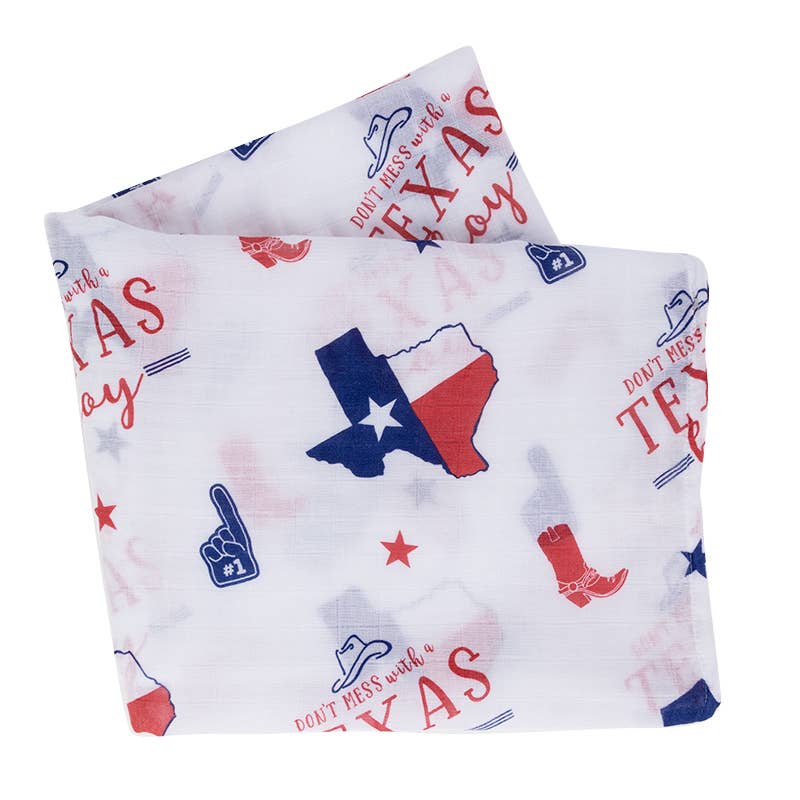 Texas Boy Swaddle Blanket | Little Hometown