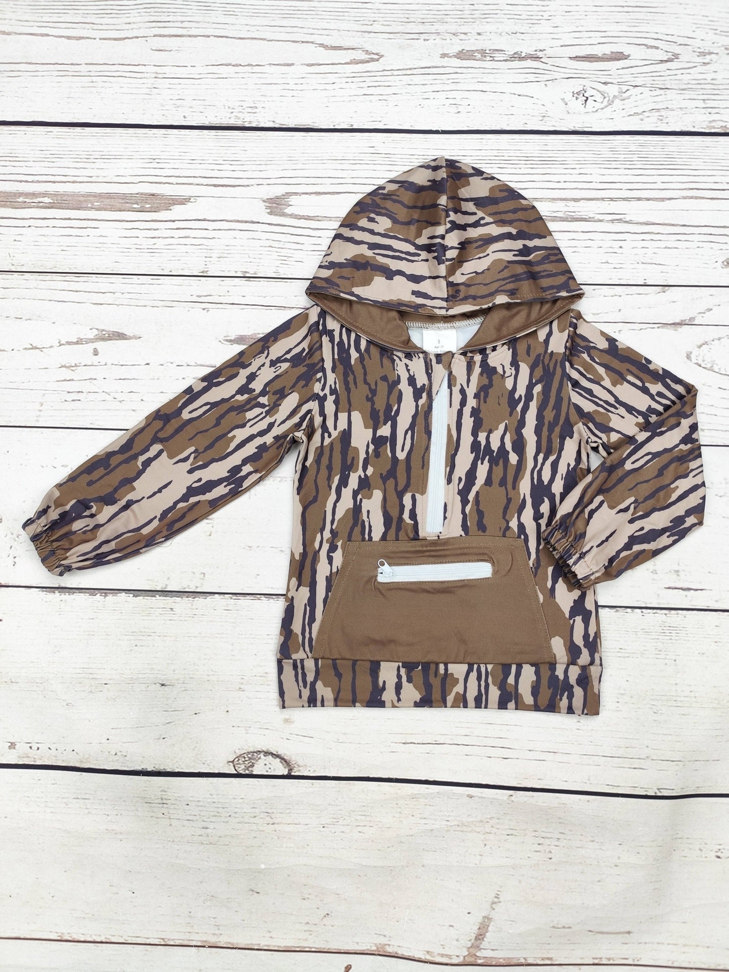 Baby Boys Camouflage Pocket Hoodie| SK