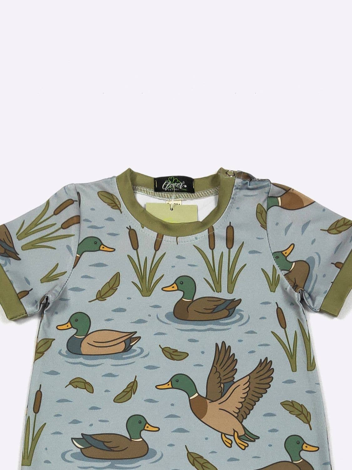 Waterfowl Wonders Boy Romper | Clover Cottage