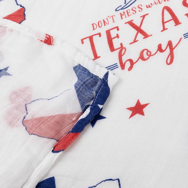 Texas Boy Swaddle Blanket | Little Hometown