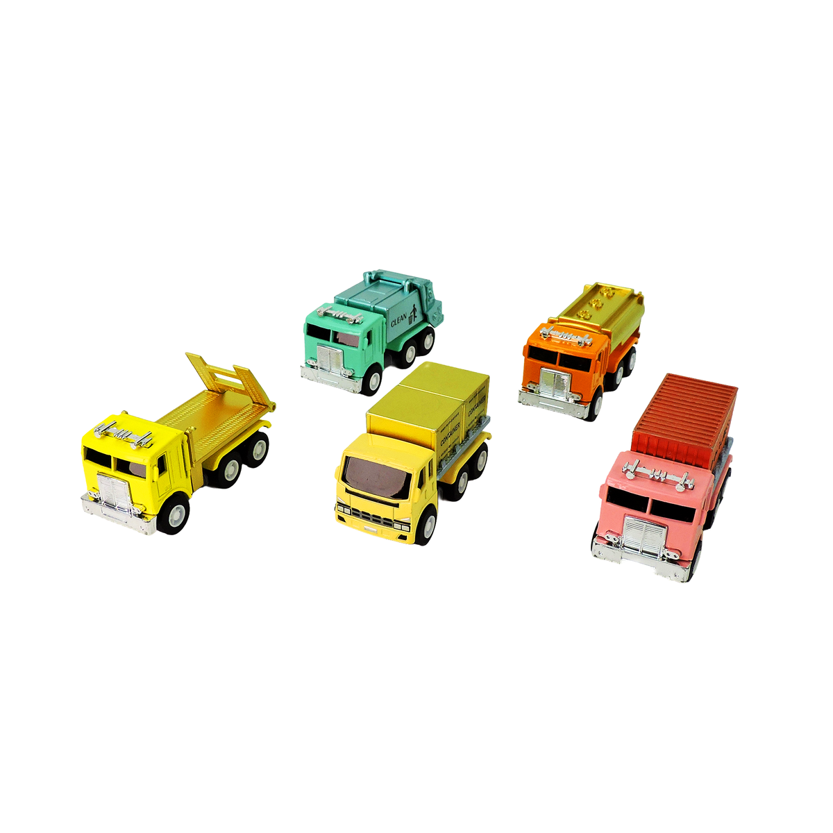 Rollin' Large Diecast Pull-Back Truck in reusable container