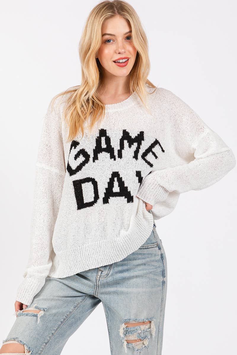 Sewn and Seen - GAME DAY CREWNECK SWEATER TOP