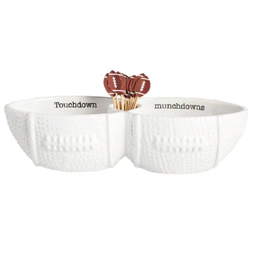 mud pie Football Toothpick Server