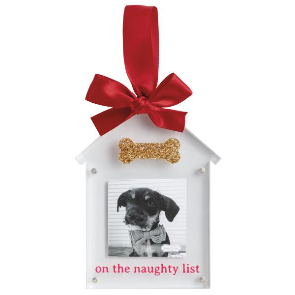 Acrylic Dog Bone Ornament Frame | Mudpie