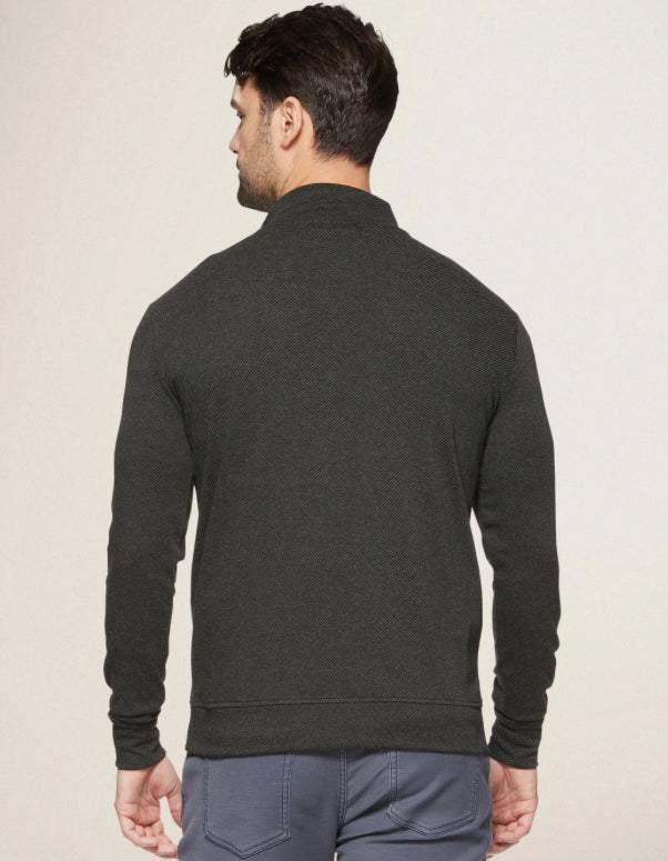 Hero Solid Twill 1/4 Zip Mock Neck