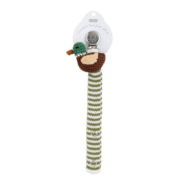 Duck Crochet Pacifier Clip/Strap