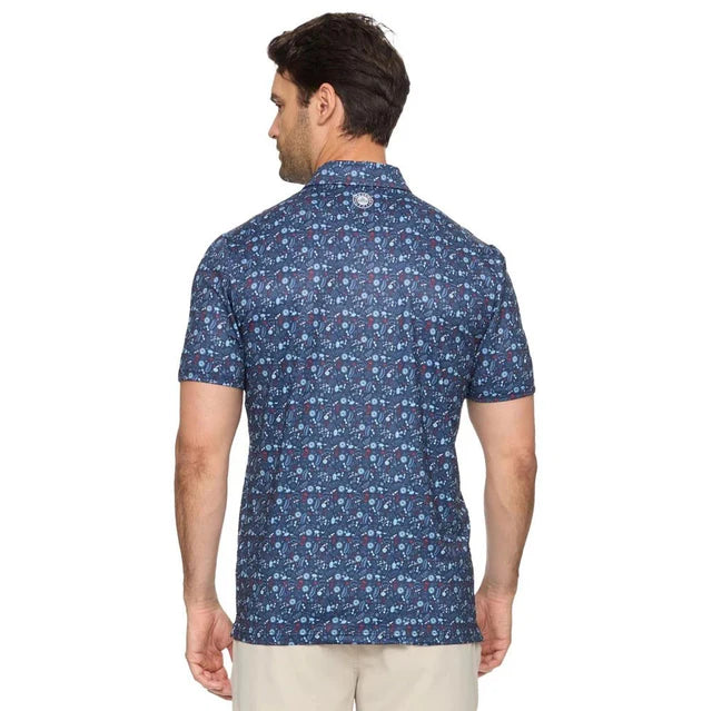 Chester Americana Summer BBQ Print Performance Polo | Flag & Anthem