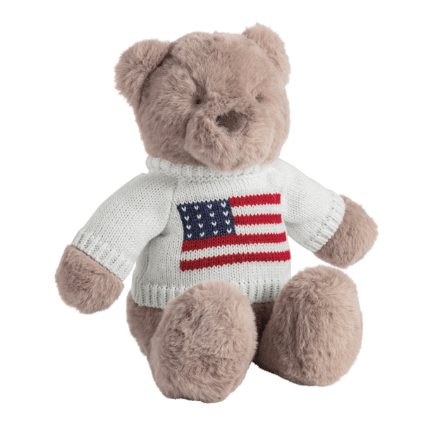 Flag Sweater Bear Plush | Mud Pie