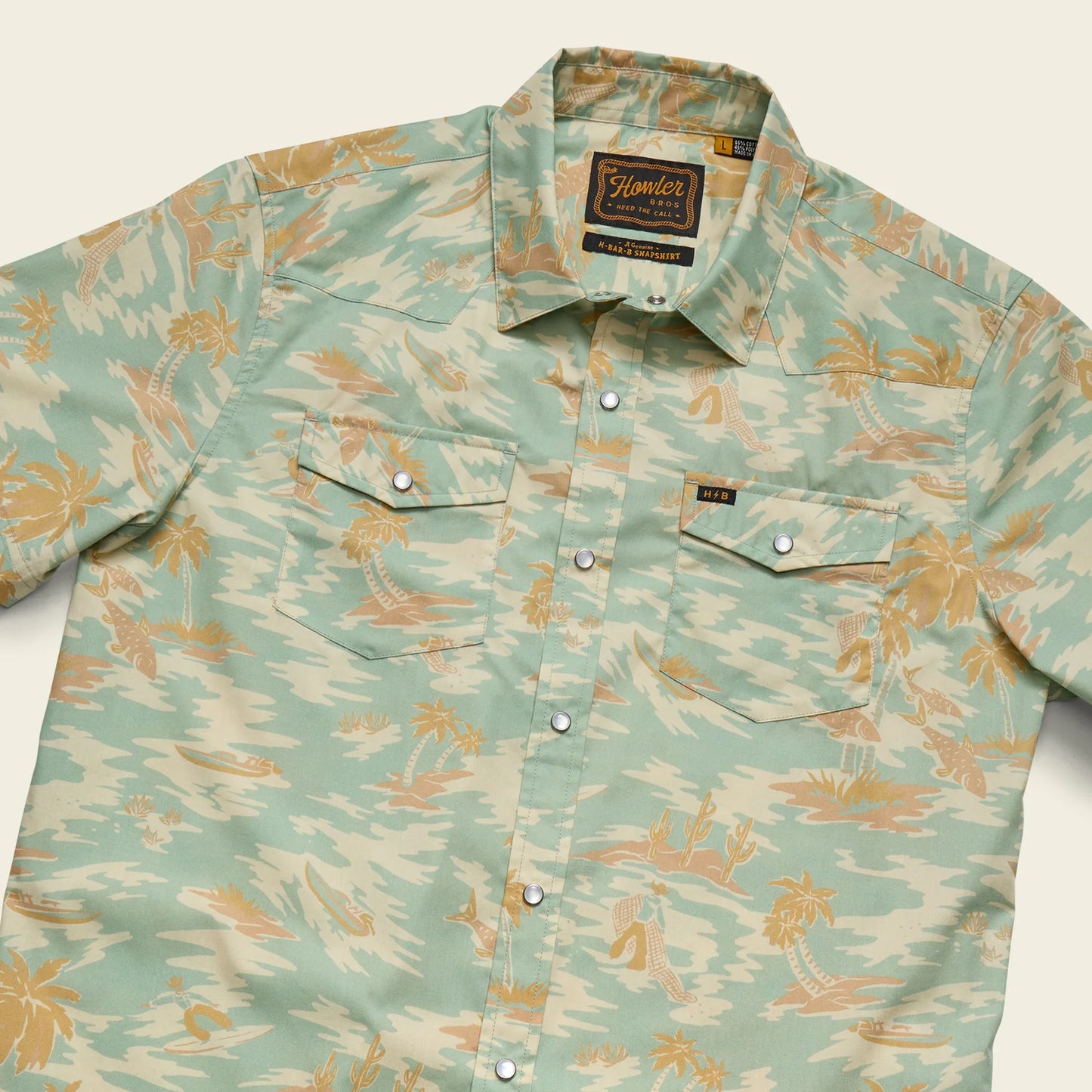 H Bar B Snapshirt : Dreamland : Seafoam | Howler