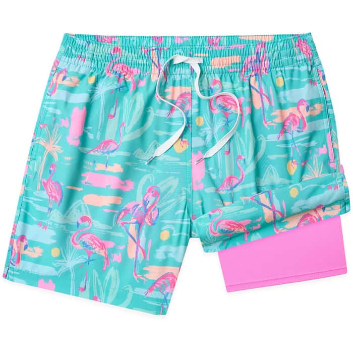 The Single & Ready To Flamingle - 5.5” Swim Trunk W/Liner | Chubbies