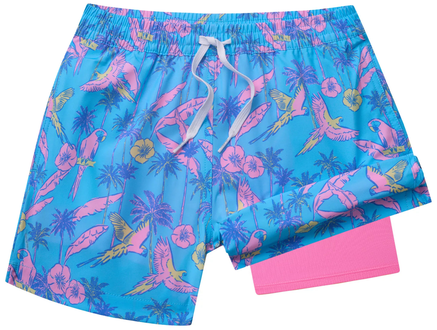 The Flock Parties Youth Boys Lined Swim Trunk | Chubbies