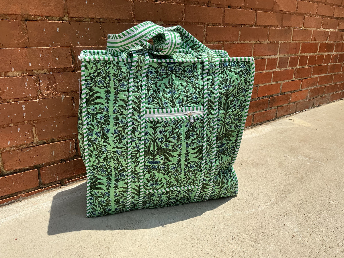 Large Quilted Tote Bag