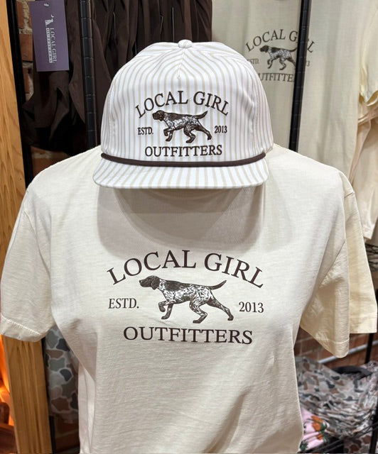 Original Spotter LP Rope Hat in Light Khaki Stripes