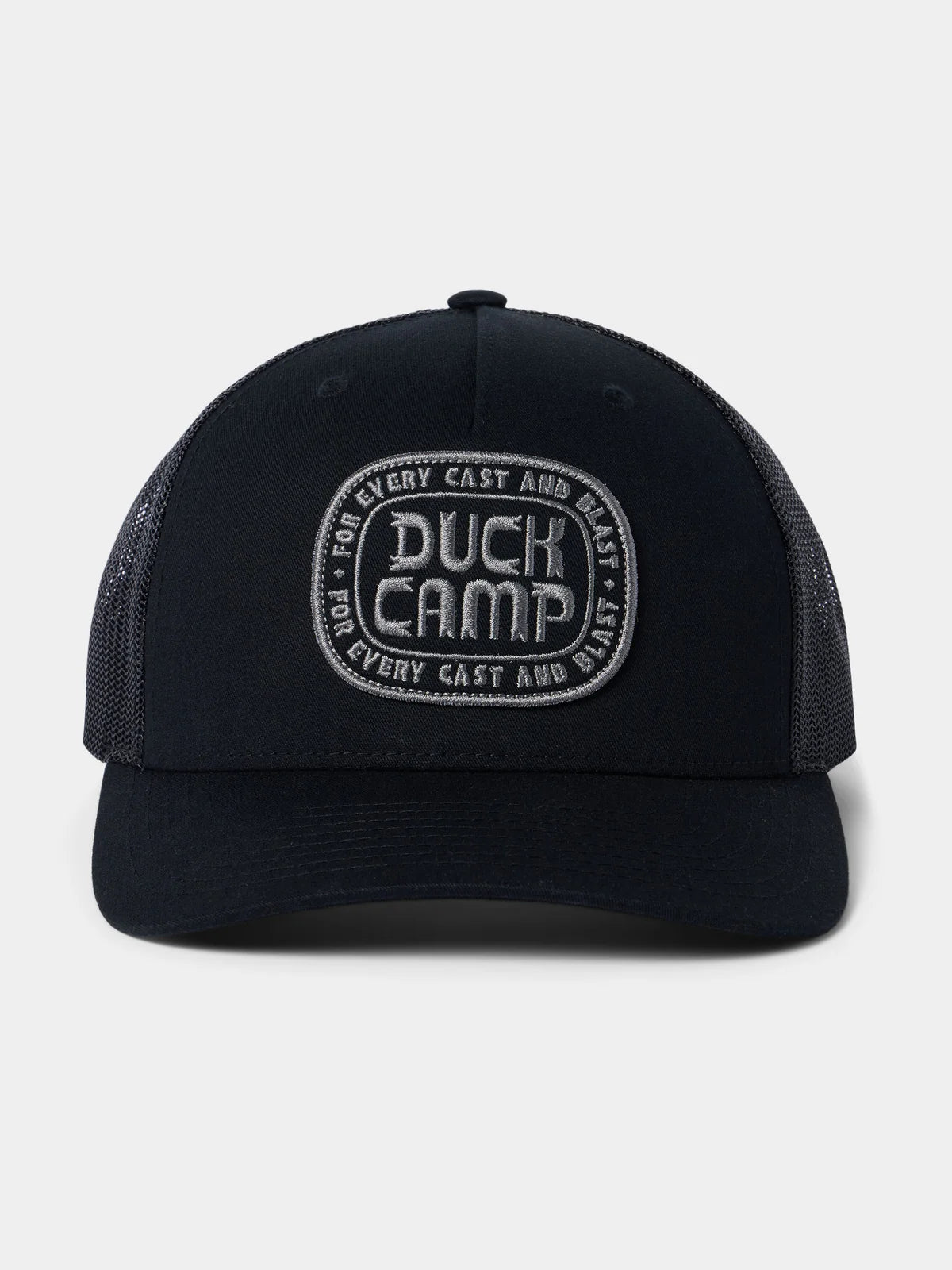Buckle Badge Austin Trucker Cap in Black | Duck Camp