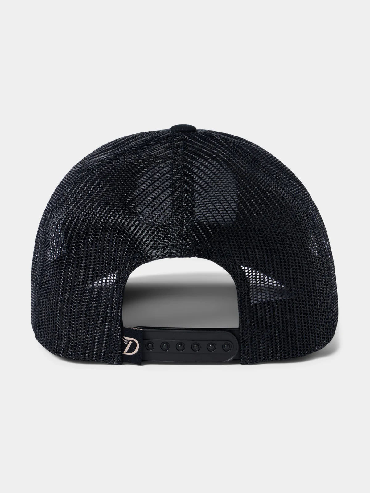 Buckle Badge Austin Trucker Cap in Black | Duck Camp
