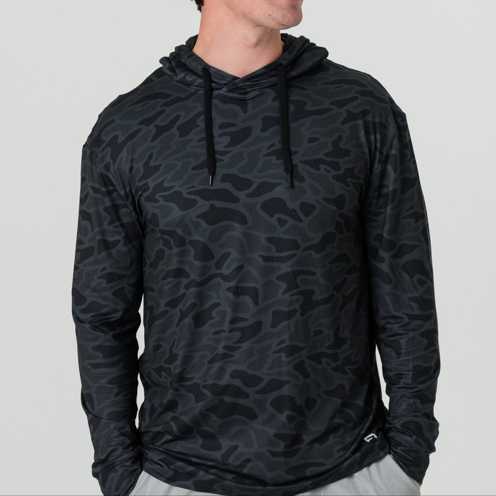 Performance Hoodie in Black Camo | Burlebo