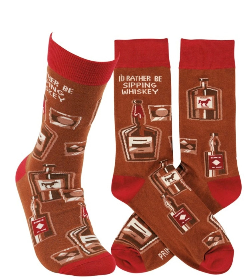 I'd Rather Be Sipping Whiskey Socks | Primitives by Kathy