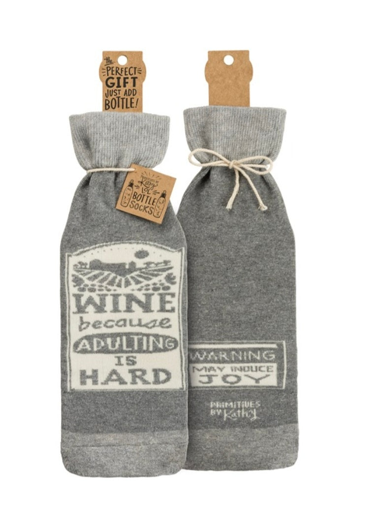 Bottle Sock Wine Botttle Holder | Primitives by Kathy
