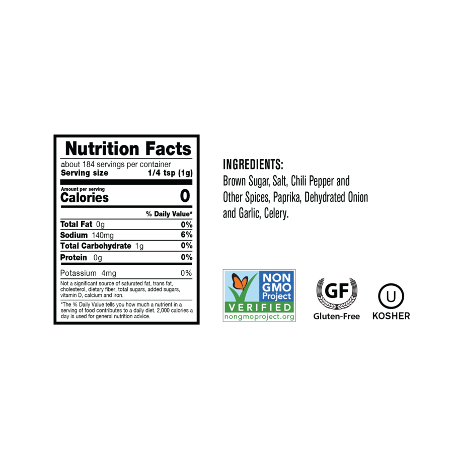 Meat Rub, Spicy: 6.5oz