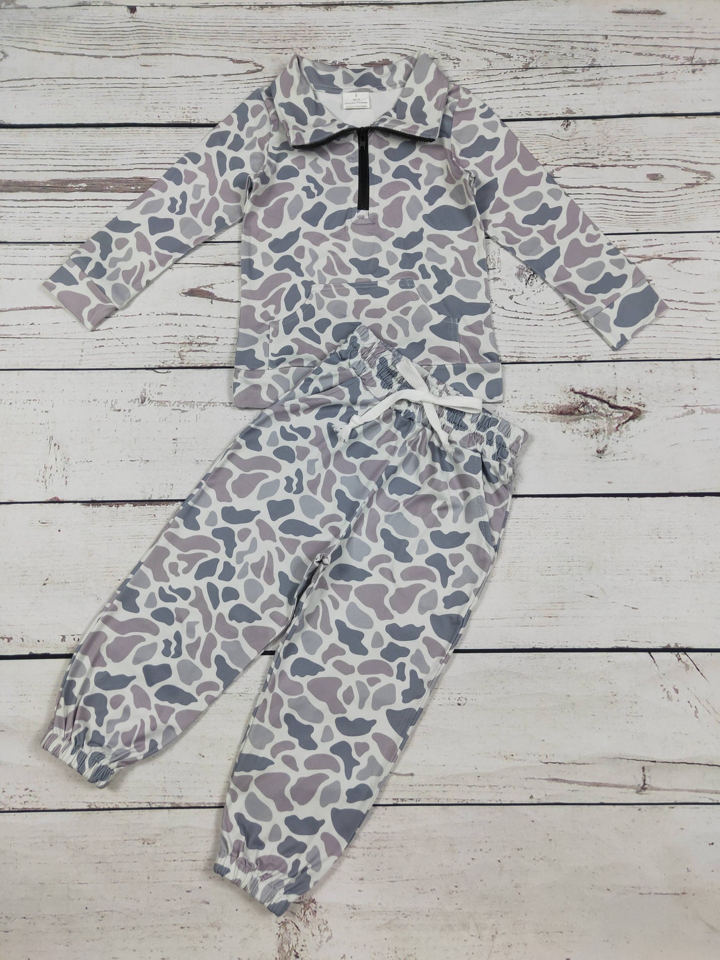 Boy Gray Camouflage Set | SK