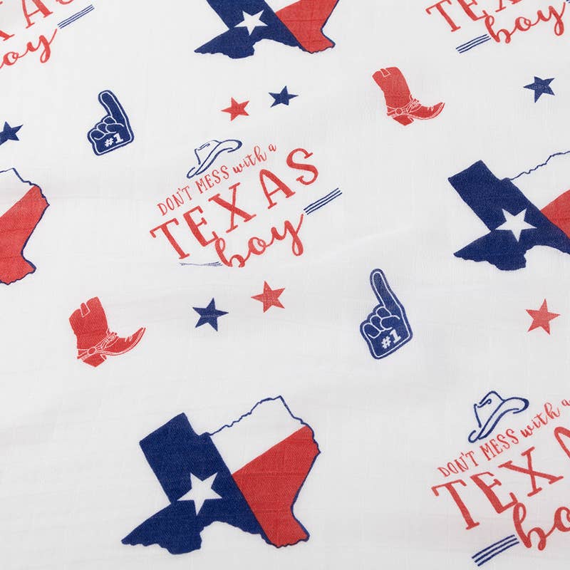 Texas Boy Swaddle Blanket | Little Hometown