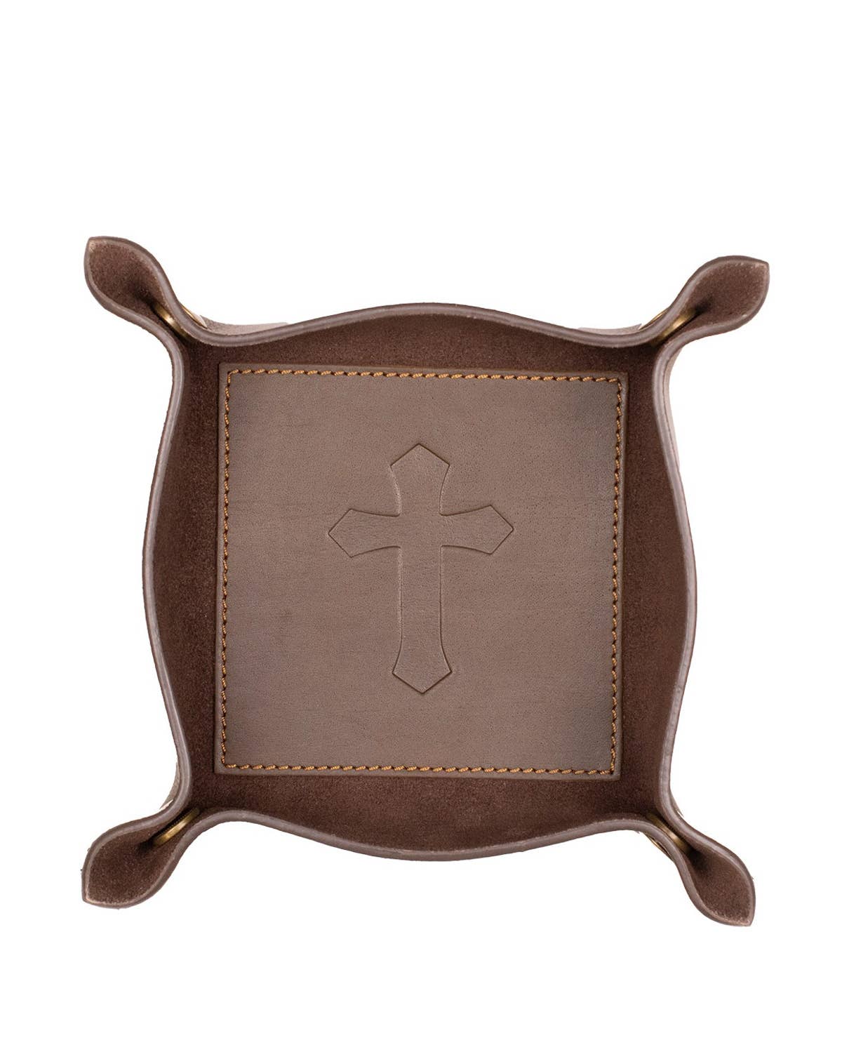 Cross Leather Embossed Valet Tray | The Royal Standard