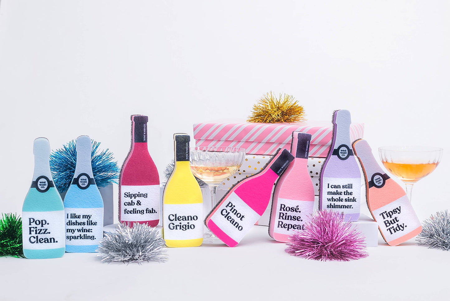 Wine Wash Co. - Scrubbly™ Sponge - Wine Time