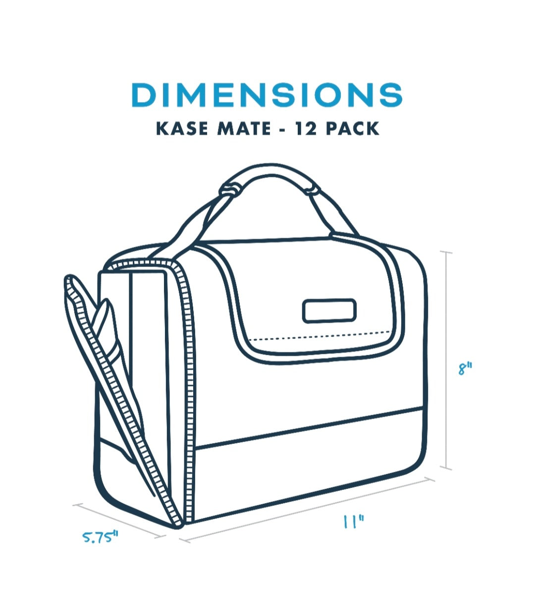 Kase Mate Cooler- 12 Pack Size| Kanga Coolers