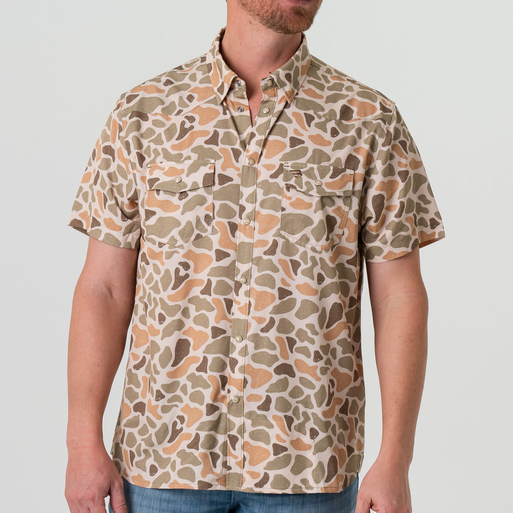 Performance Western Shirt in Venado Camo | Burlebo