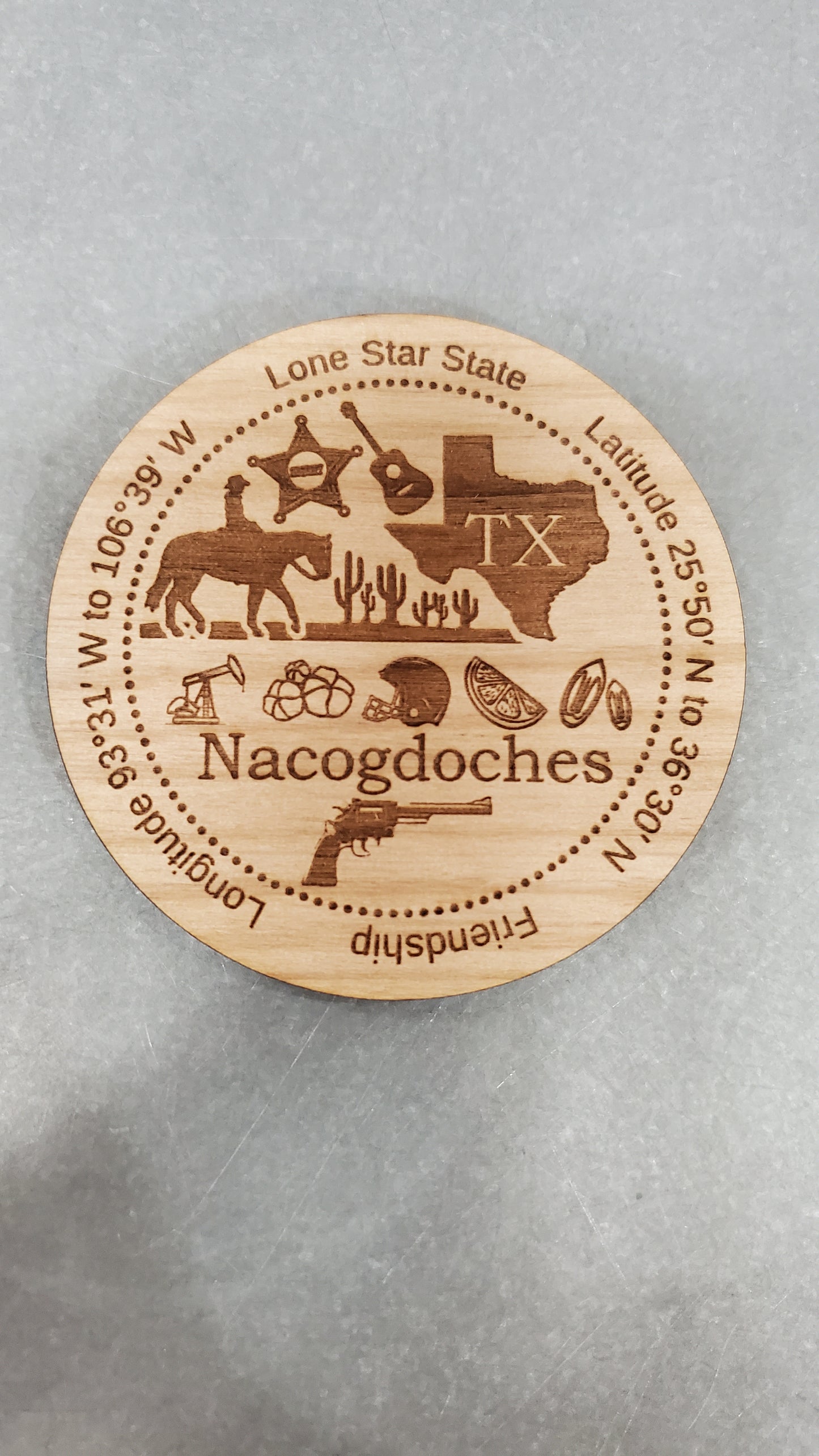 Nacogdoches Wooden Magnet | Memories