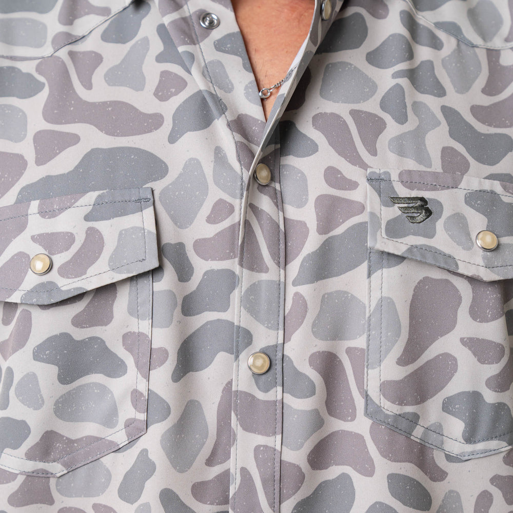 Performance Western Shirt in Classic Deer Camo | Burlebo