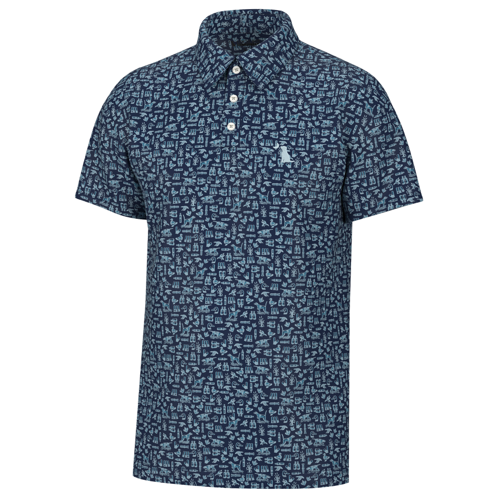 Youth Dirty Myrtle Polo- The Hunt in Navy | Local Boy Outfitters