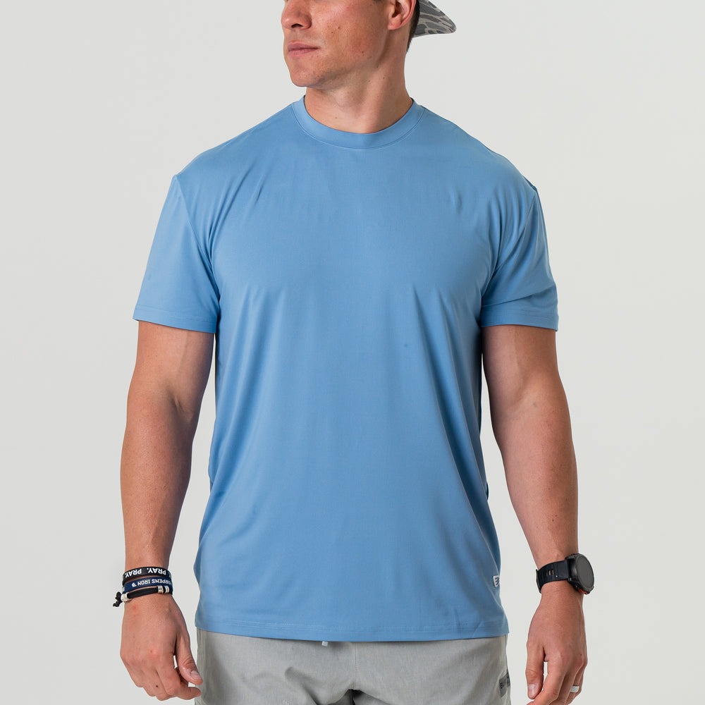 Go To Tee in Steel Blue | Burlebo