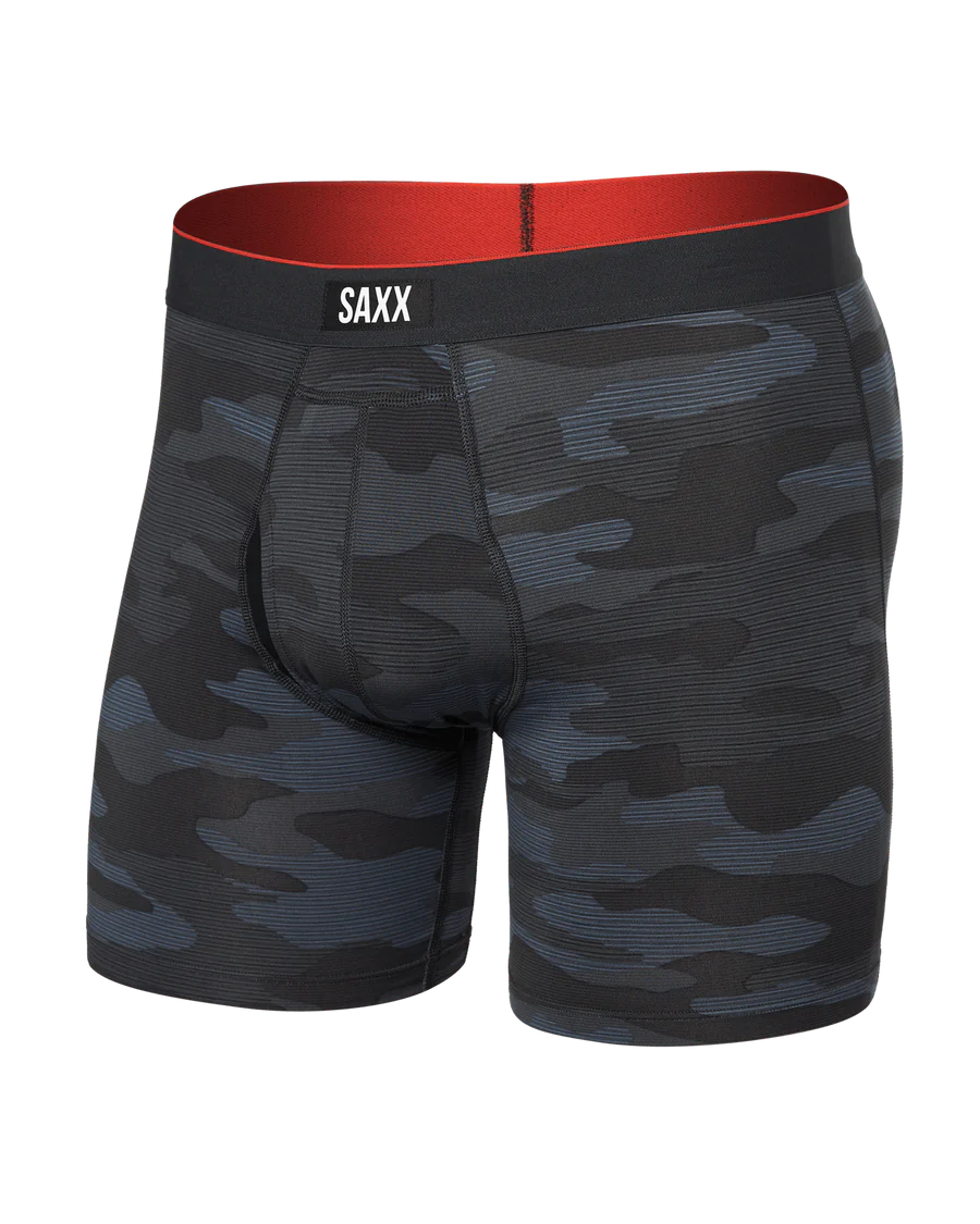 Multi Sport Mesh Boxer Brief Fly Remote Camo | SAXX