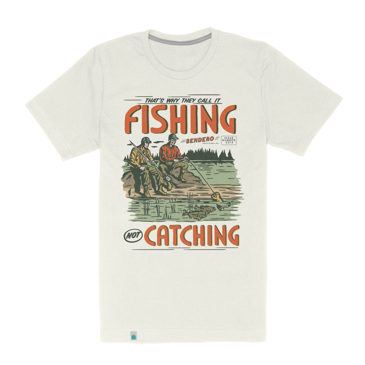 Not Catching T-Shirt in Vintage White | Sendero