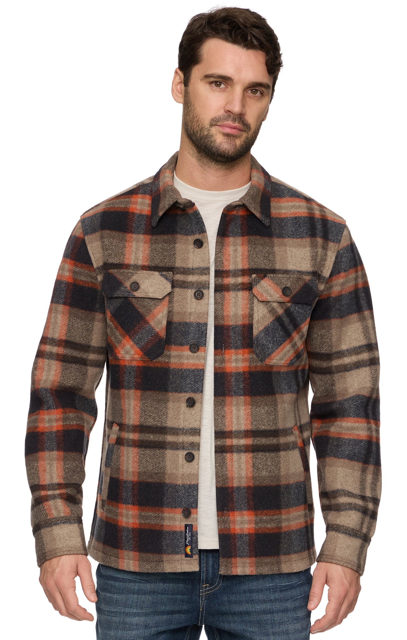 Midland Brushed Plaid Shirt Jacket | Flag & Anthem