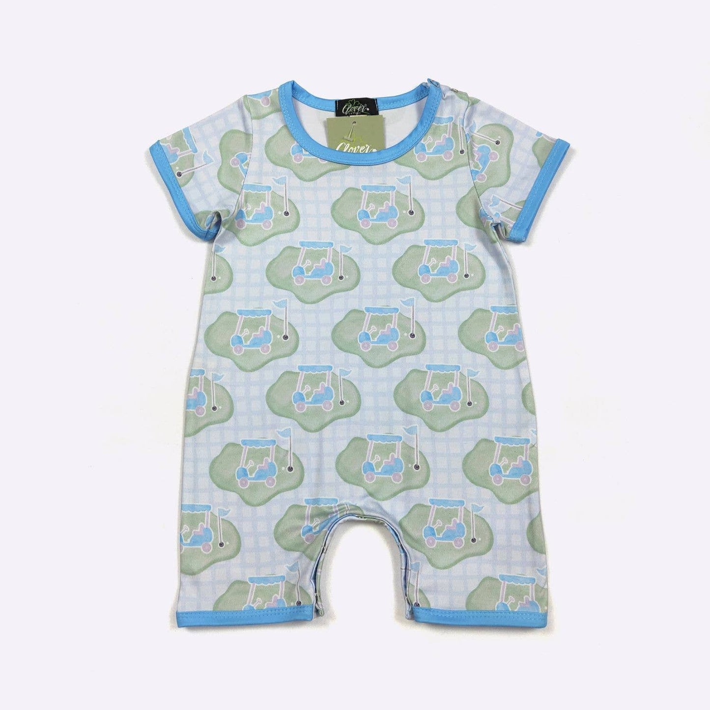 Golf Cart Boy Romper | Clover Cottage