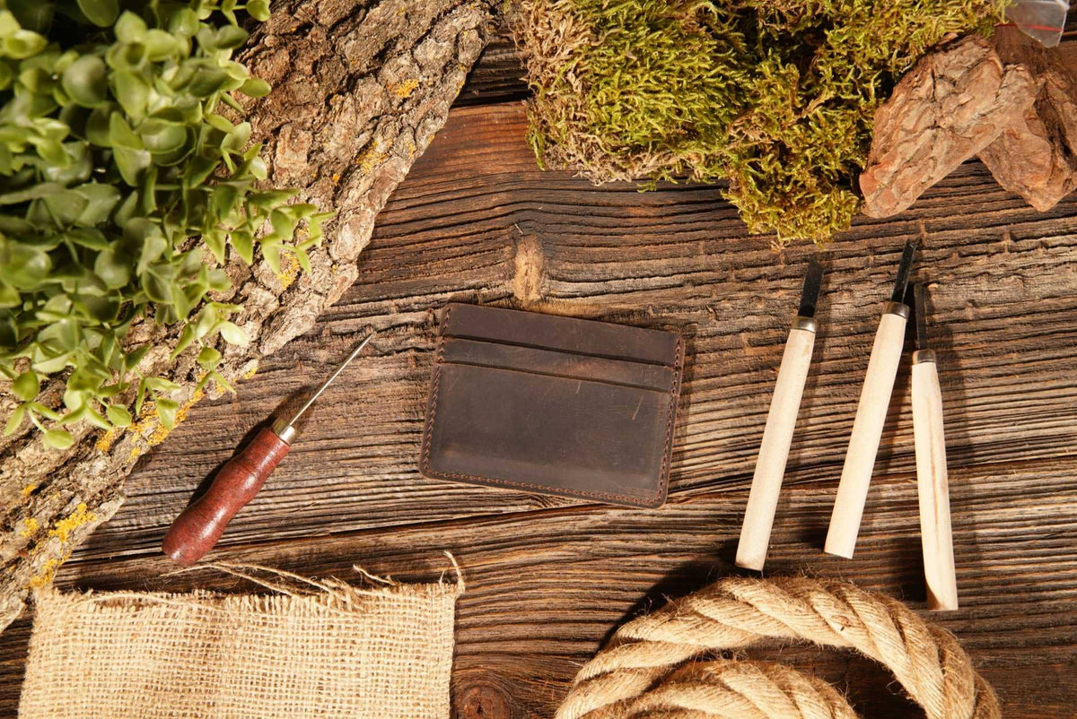 Leather Card Holder Wallet, Handmade Wallet for Men | American Leather Goods
